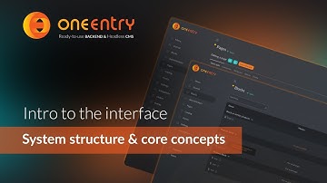 System structure and core concepts in OneEntry