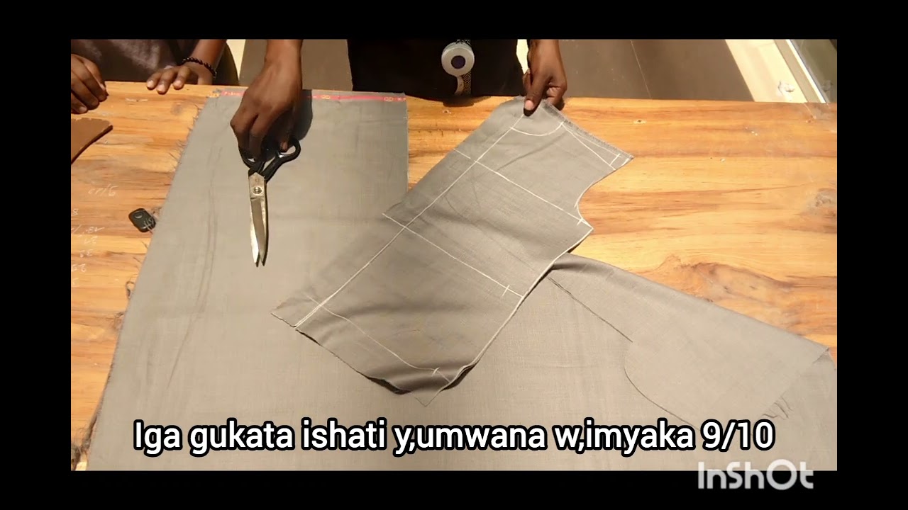 Iga gukata neza ishati y,umwana w,imyaka 9/10