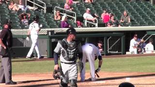 Justin O'Conner Throwdown Game Action AFL 2014 00789
