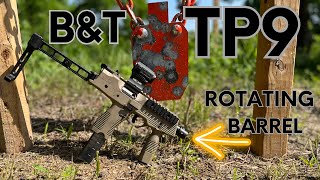 B&T TP9. This gun has a rotating barrel. ￼