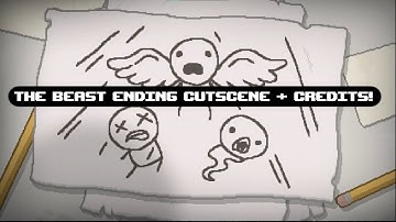 The Beast Ending Cutscene with Credits (The Binding of Isaac: Repentance)