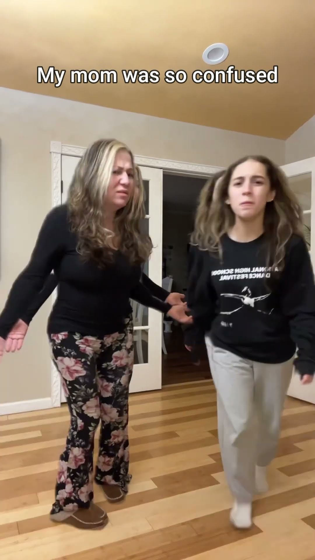 Mom was so confused! ?