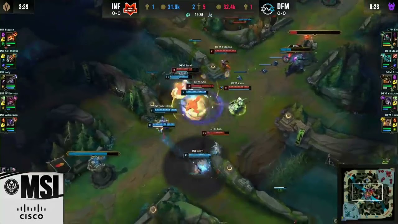 INF vs DFM Highlights   MSI 2021 Day 1 Group C   Gillette Infinity vs Detonation FocusMe