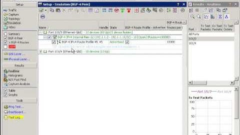 Agilent N2X Scalable BGP Protocol Emulation - Part 4 - Creating a Traffic Mesh