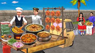 Star Hotel Chef Auto Rickshaw Kitchen Street Food Truck Hindi Kahaniya Moral Stories Comedy Video