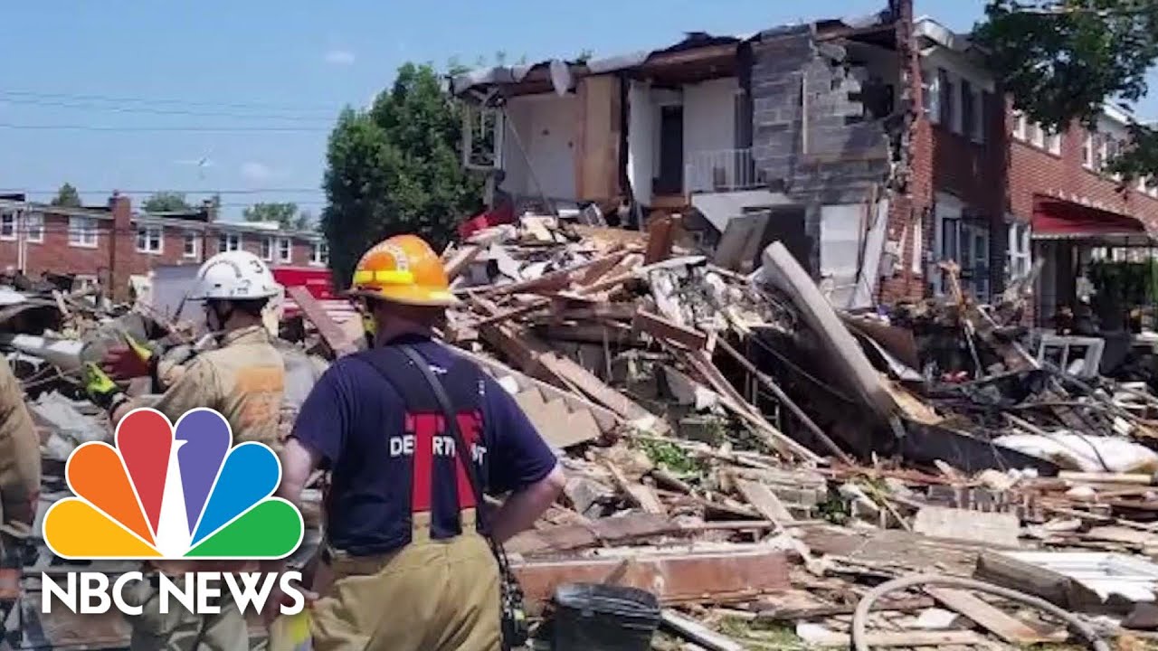 Baltimore Home Explodes Leaving One Dead, Multiple Injured NBC News NOW YouTube