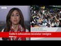 India's Education Minister Dharmendra Pradhan resigns after weeks of 'cockroach' protests | BBC News
