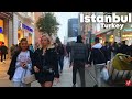 Istiklal Street |Afternoon Walk Tour in the Heart of Istanbul 29 March 2022|4k UHD 60fps