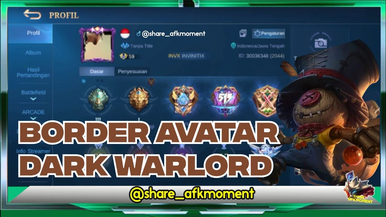 EVENT NOSTALGIA : DAPET BORDER AVATAR DARK WARLORD
