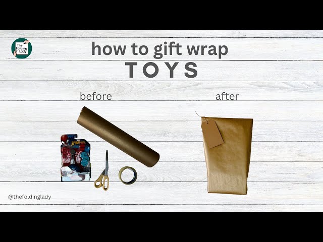 How to wrap toys - YouTube