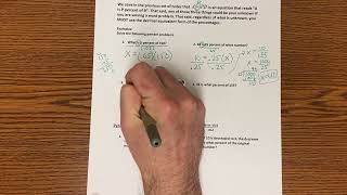 MATH 0332 - Percent Equations