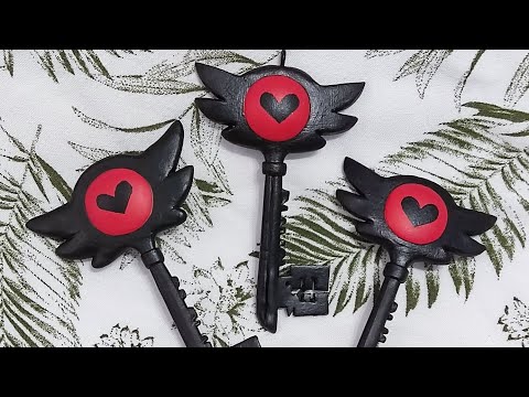 DIY Hazbin Hotel Key Tutorial 🗝️ ❤️