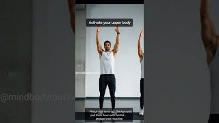 Standing Arm Pull Down Motion - Activate your upper body #health #fitness #workout