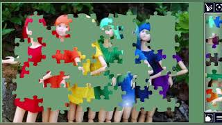 Cute rainbow Dolls jigsaw puzzle 🌈 | 7 Colors 7 Dolls - //@jigsawpuzzle98  screenshot 4
