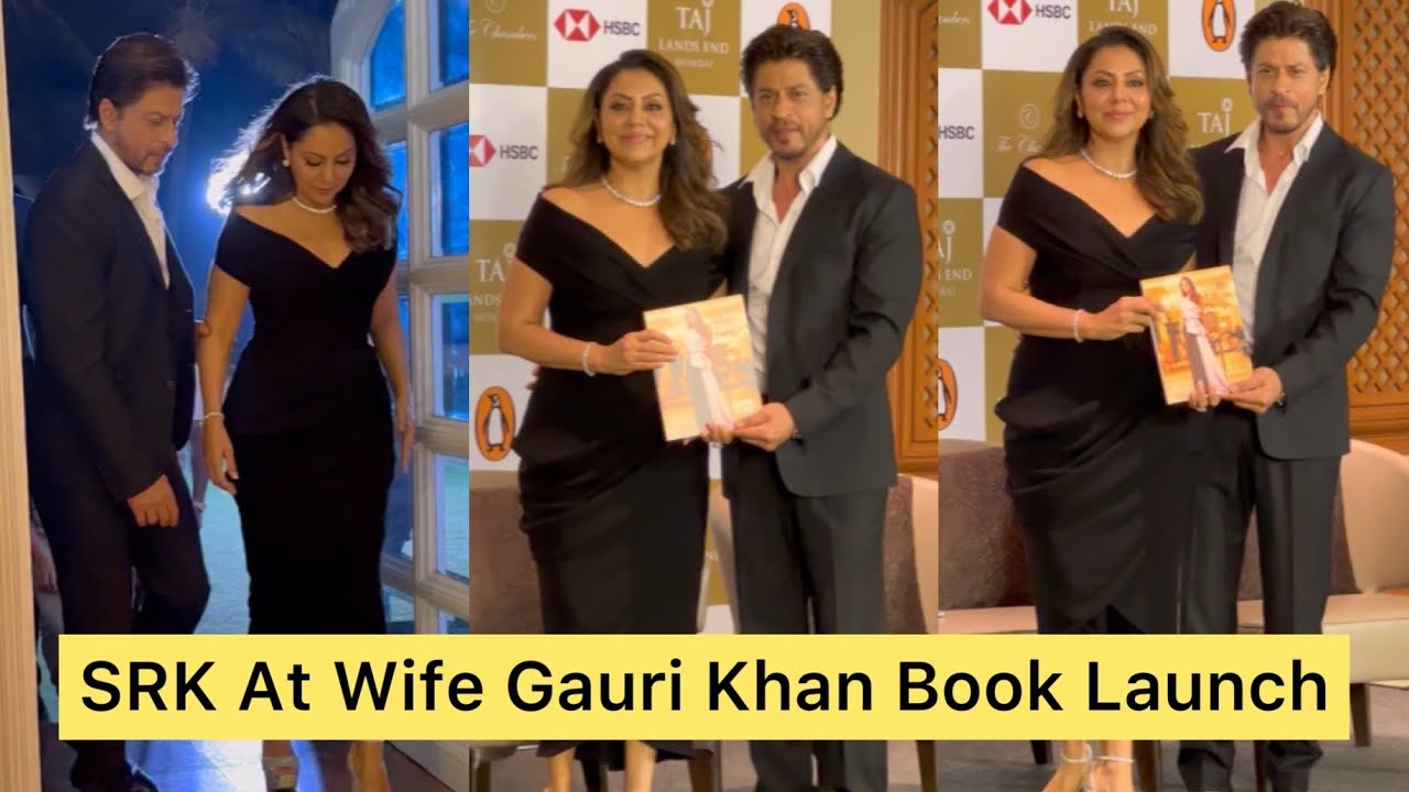 Shah Rukh Khan Arrives For Wife Gauri Khan's latest book, MY LIFE IN ...
