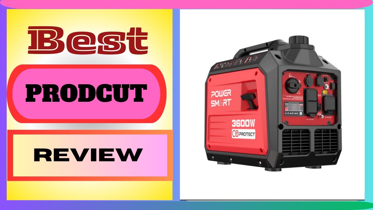 PowerSmart Generator, Camping Gear and Equipment, 3600 Watt Super Quiet Portable Inverter