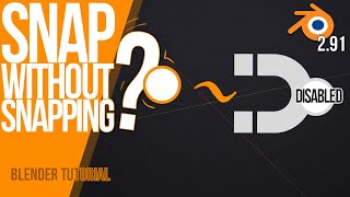 Why am I snapping although snapping is disabled | Blender 2.9 | Particular Case | Tutorial