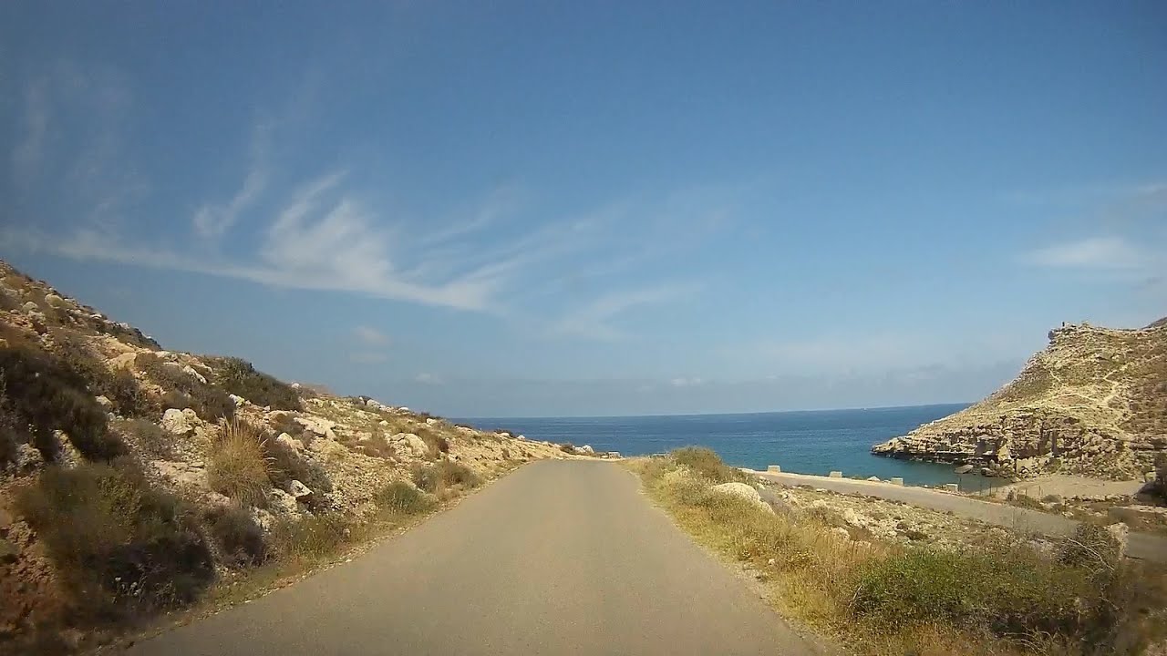Spain The Road To Camping La Caleta In Las Negras Andalusia