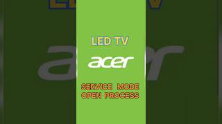 Unlocking Acer LED TV Service Mode#shorts video