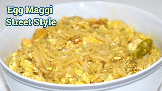 Quick & Easy Egg Maggi Recipe in Hindi | Anda Maggi Recipe | Tasty Egg Maggi Recipe -Street Style :)