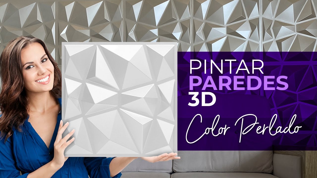 Celsius Comercialización Siesta Pintar paredes en 3d (fácil decoración con pintura perlada) - YouTube