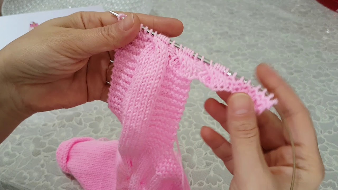 Kız bebek örgü Burgulu yelek anlatımı 4. Bölüm