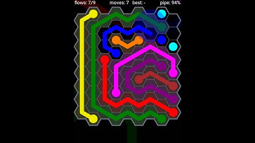 Flow Free Hexes   Rainbow Pack   Level 141