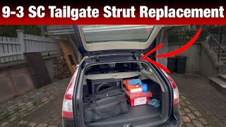 Saab 9-3 Wagon Combi - Boot Trunk Taigate Strut Replacement