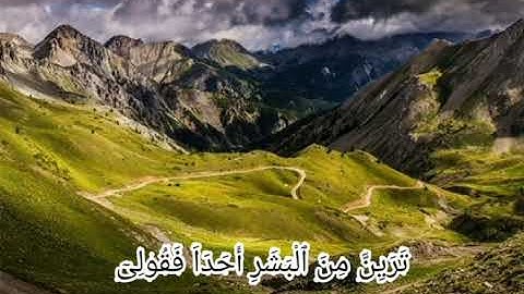 سورة مريم من الأية ٢٦ إلى الأية ٣٨ بصوت القارئ إسلام صبحي