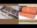 Vintage Mercedes Benz car seats reupholstery - Automotive upholstery