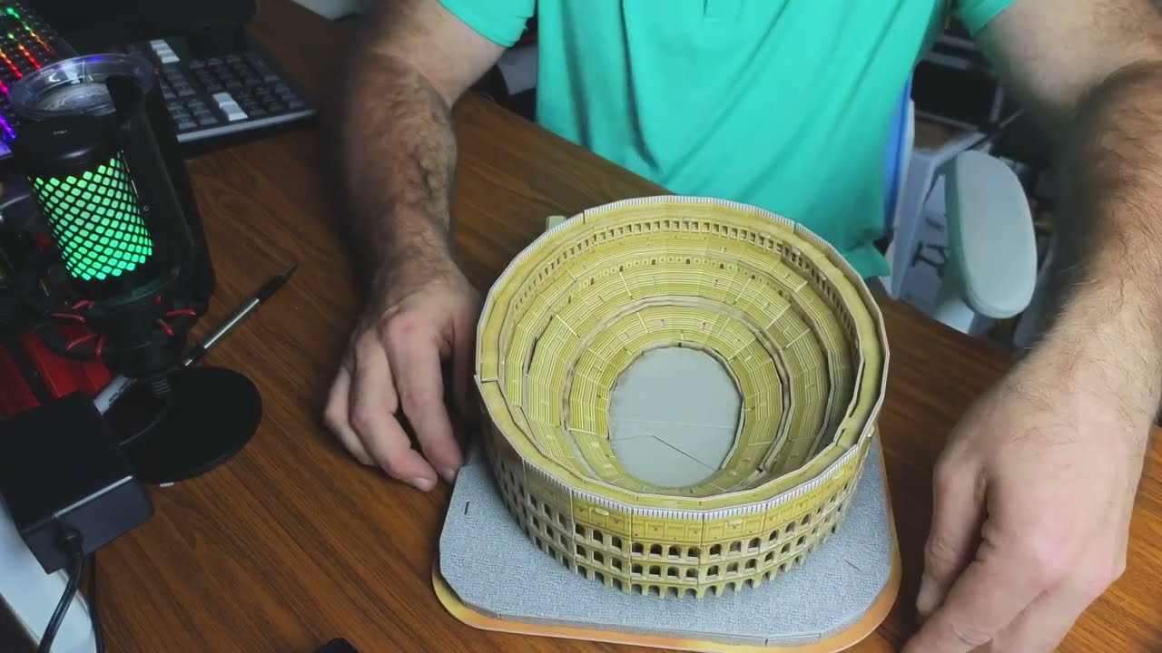 Puzzle 3D Del Coliseo Romano – 131 Piezas, 34x25x9 Cm, Sin Herramientas Ni Pegamento, Para Mayores De 8 Años