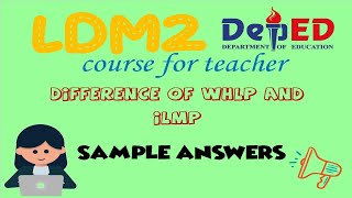 ANSWER WEEKLY HOME LEARNING PLAN & INDIVIDUAL LEARNING MONITORING PLAN | LDM2 | For Reference |2020