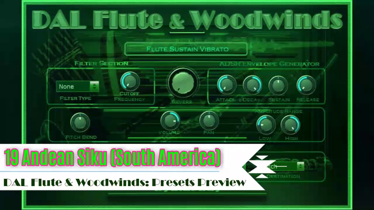 Andean Quena & Siku Panpipe with Edge-Blown VST VST3 Audio Unit EXS24 KONTAKT. DAL Flute & Woodwinds
