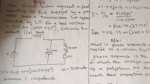 How To Find inductive reactance, capacitive reactance, impedance, current I(t), A.C circuit, physics
