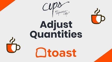 Toast POS: Select Quantities of Items at the Register