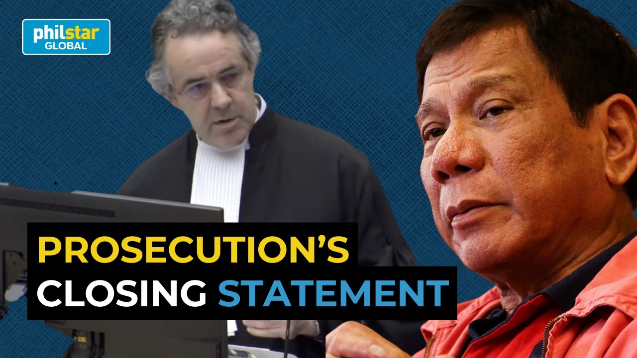 Duterte sa ICC: Closing statement ni Julian Nicholls ng prosekusyon