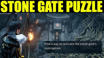 Where winds meet - find a way to activate the stone gate contraption (Puzzle solution)