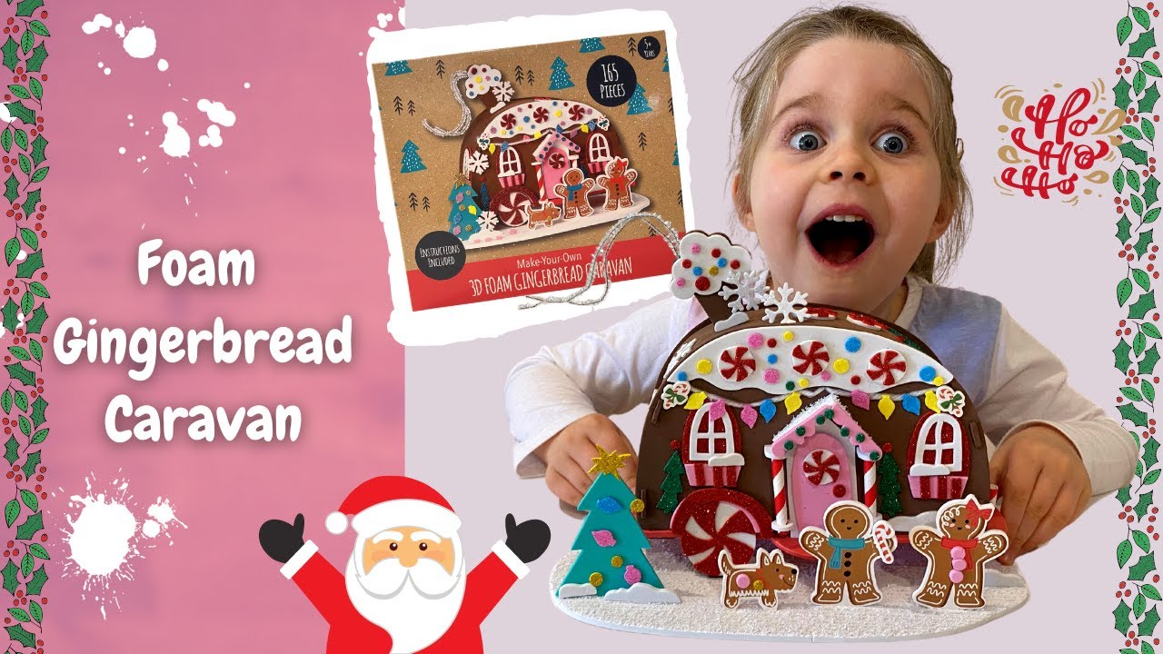 Foam Gingerbread Caravan Target Christmas Craft DIY Christmas Decorations Awesome Fi YouTube