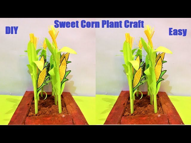 corn plant craft ideas for paper | diy | howtofunda class=