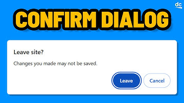 How To Add Confirm Close Window Dialog to Your Website
