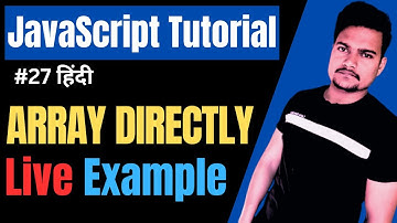 Declare Array by new keyword in JavaScript | JavaScript Tutorial | Part - 27