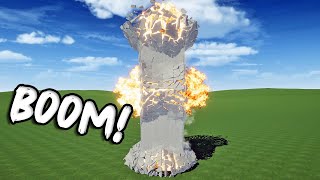 I VAPORIZED A Skyscraper With Thousands Of Pounds Of TNT! - Destructive Physics UPDATE