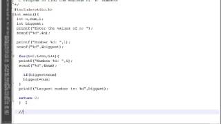 C PROGRAM FIND THE MAXIMUM OF N NUMBERS DEMO