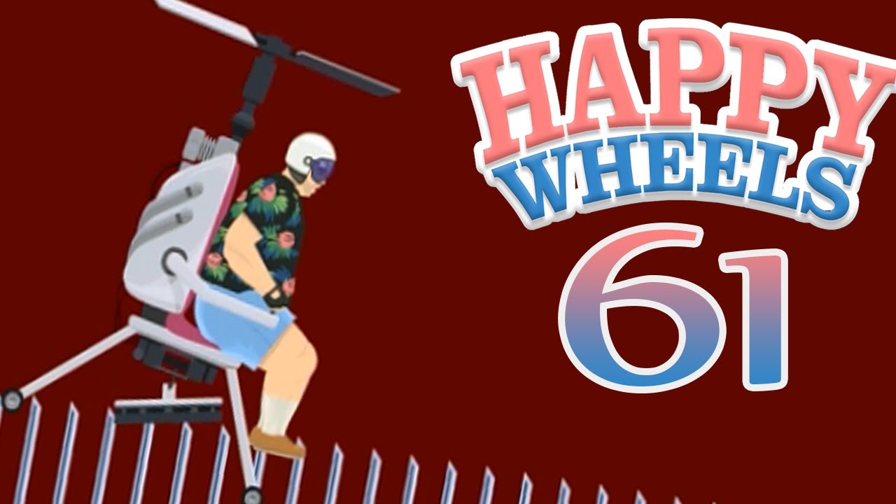 Happy Wheels z Disem! #61! - NOWA POSTAĆ! Helicopter man!