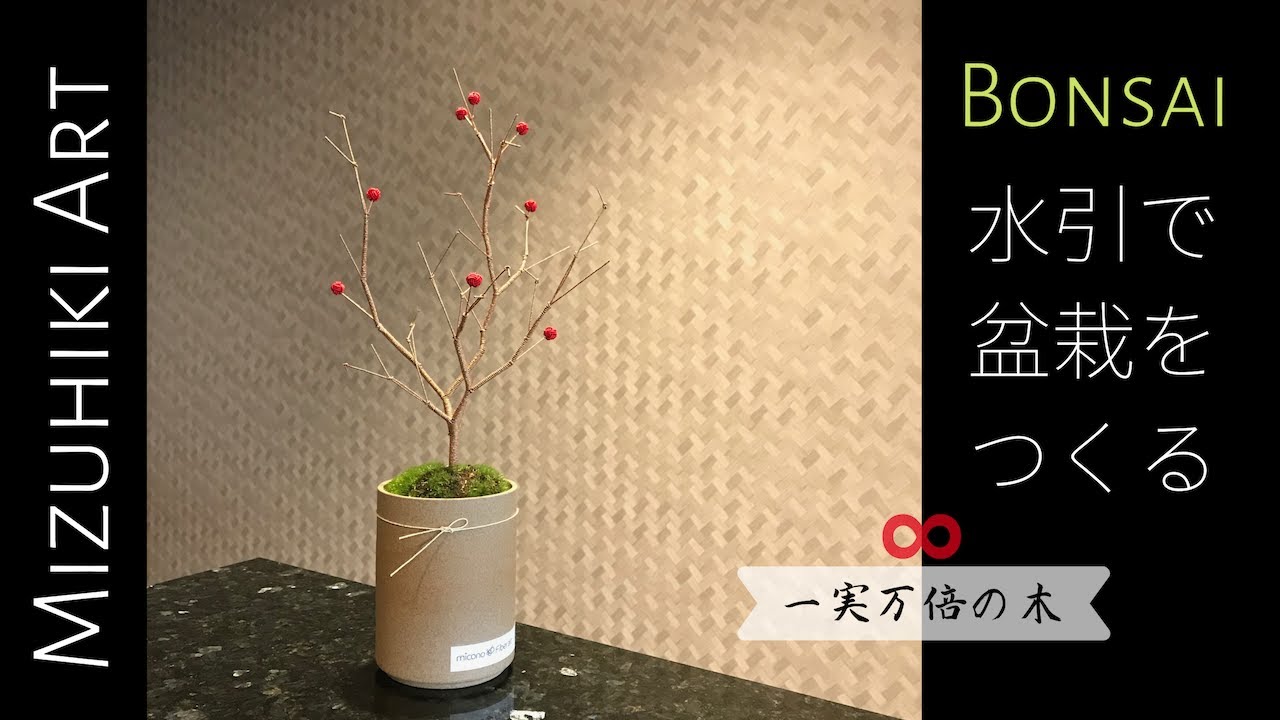 Making Mizuhiki bonsai art - YouTube