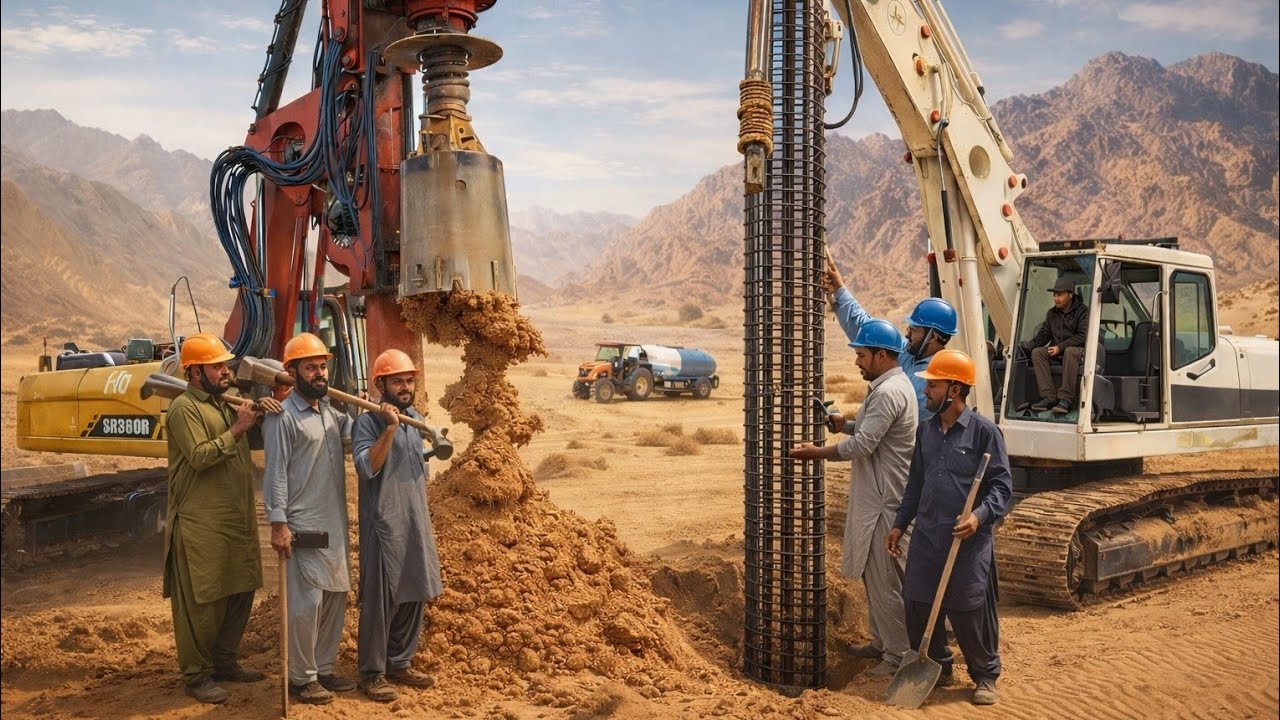 Heavy Duty Bore Drilling Machine | Pile Foundation Drilling Work