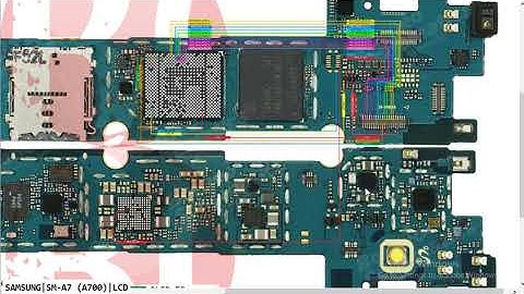 Samsung A7 SM A700 LCD Black No Lcd Grapic Problem Hardware Solution