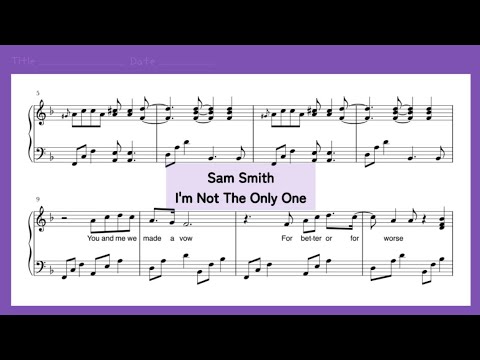 I’m Not The Only One (Lyrics / normal ver.) - Sam Smith