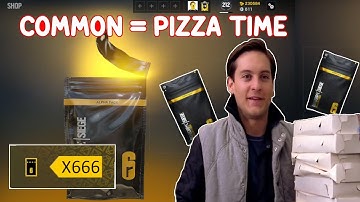 Alpha Pack Opening, but for every Common/Uncommon Its PIZZA TIME.
