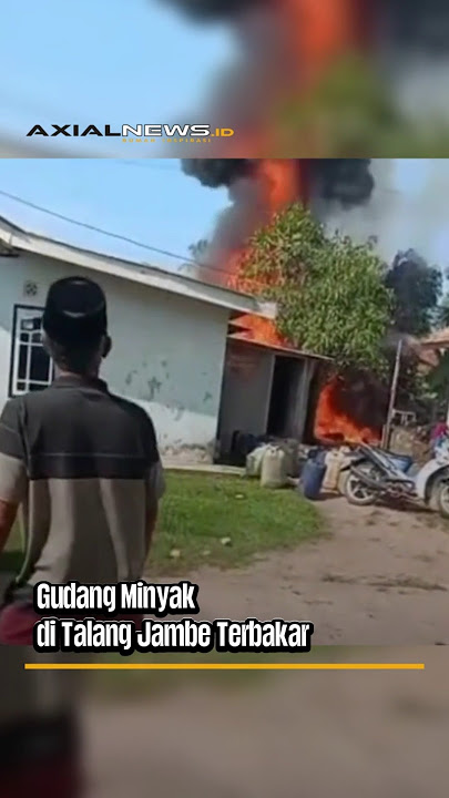 Diduga Gudang Minyak di Talang Jambe Palembang Terbakar